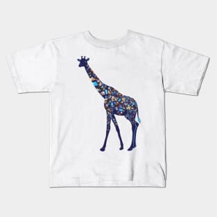 Cosmic Space Giraffe Kids T-Shirt